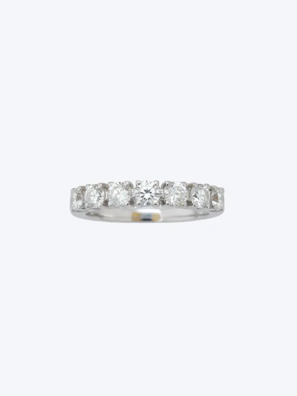 18KT Natural Diamond Half Eternity