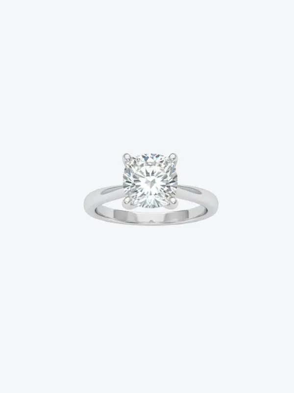 Lab Engagement Ring Certified 18KT