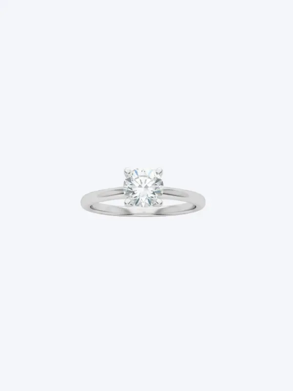 Lab Engagement Ring Certified 18KT