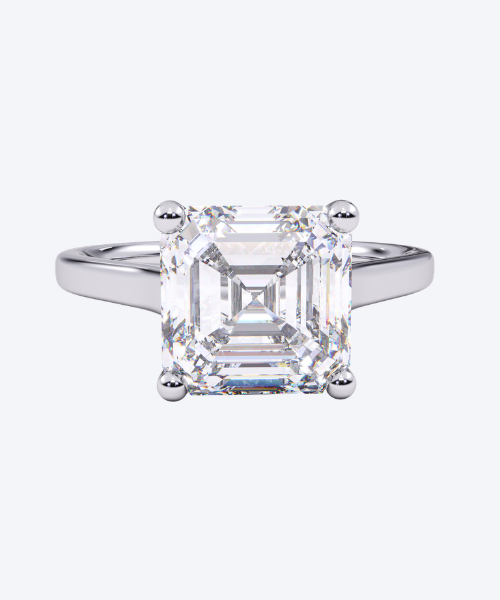 Front view of the Valentina white gold solitaire setting