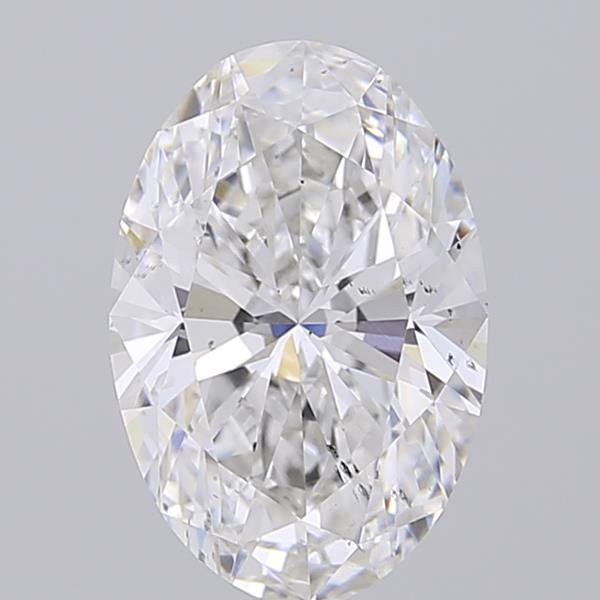 3.02 Carat E SI1 Oval Lab Diamond