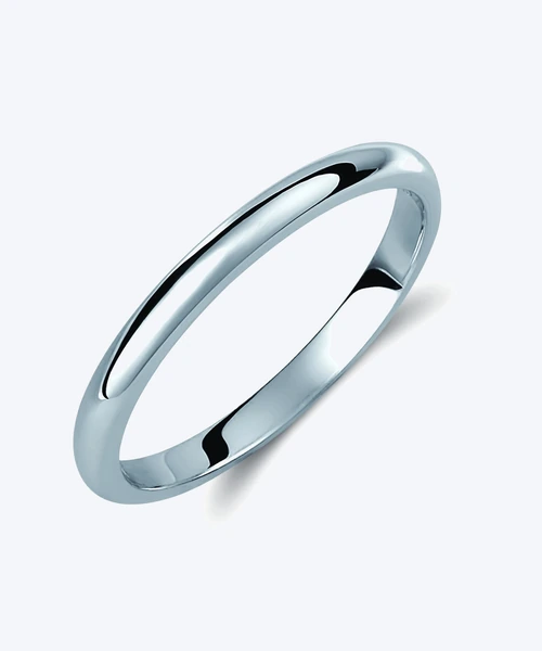 Classic Rounded Gold Wedding Band 2mm to 4mm