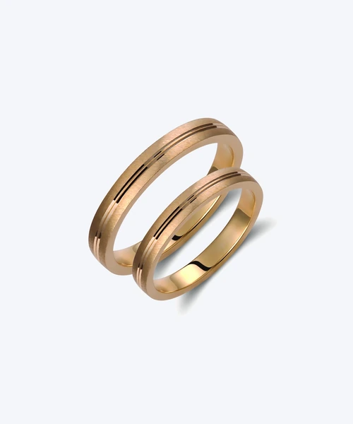 Slim Gold Wedding Band 3mm